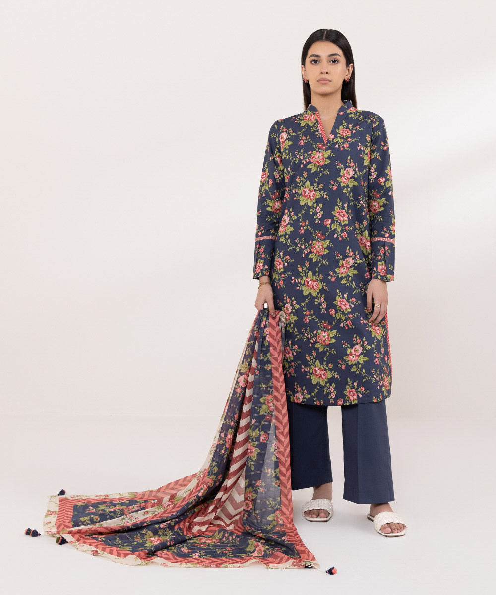 Sapphire | Intermix 2024 | Cambric Suit S-26 - Pakistani Designer Dress - by Sapphire | Type: Casuals - 100% Original at Saira Sultan