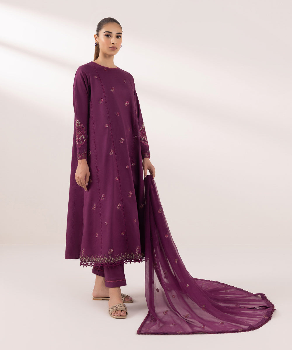 Sapphire | Intermix 2024 | Cambric Suit S-11 - Pakistani Designer Dress - by Sapphire | Type: Casuals - 100% Original at Saira Sultan