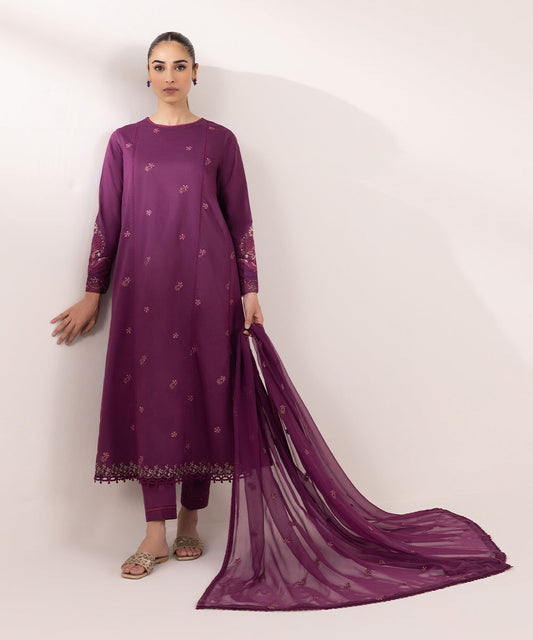 Sapphire | Intermix 2024 | Cambric Suit S-11 - Pakistani Designer Dress - by Sapphire | Type: Casuals - 100% Original at Saira Sultan
