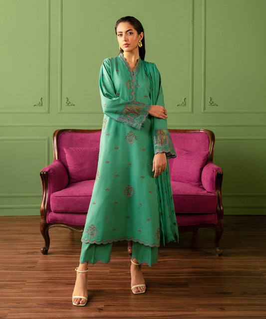 Sapphire | Intermix 2024 | Cambric Suit S-46 - Pakistani Designer Dress - by Sapphire | Type: Casuals - 100% Original at Saira Sultan