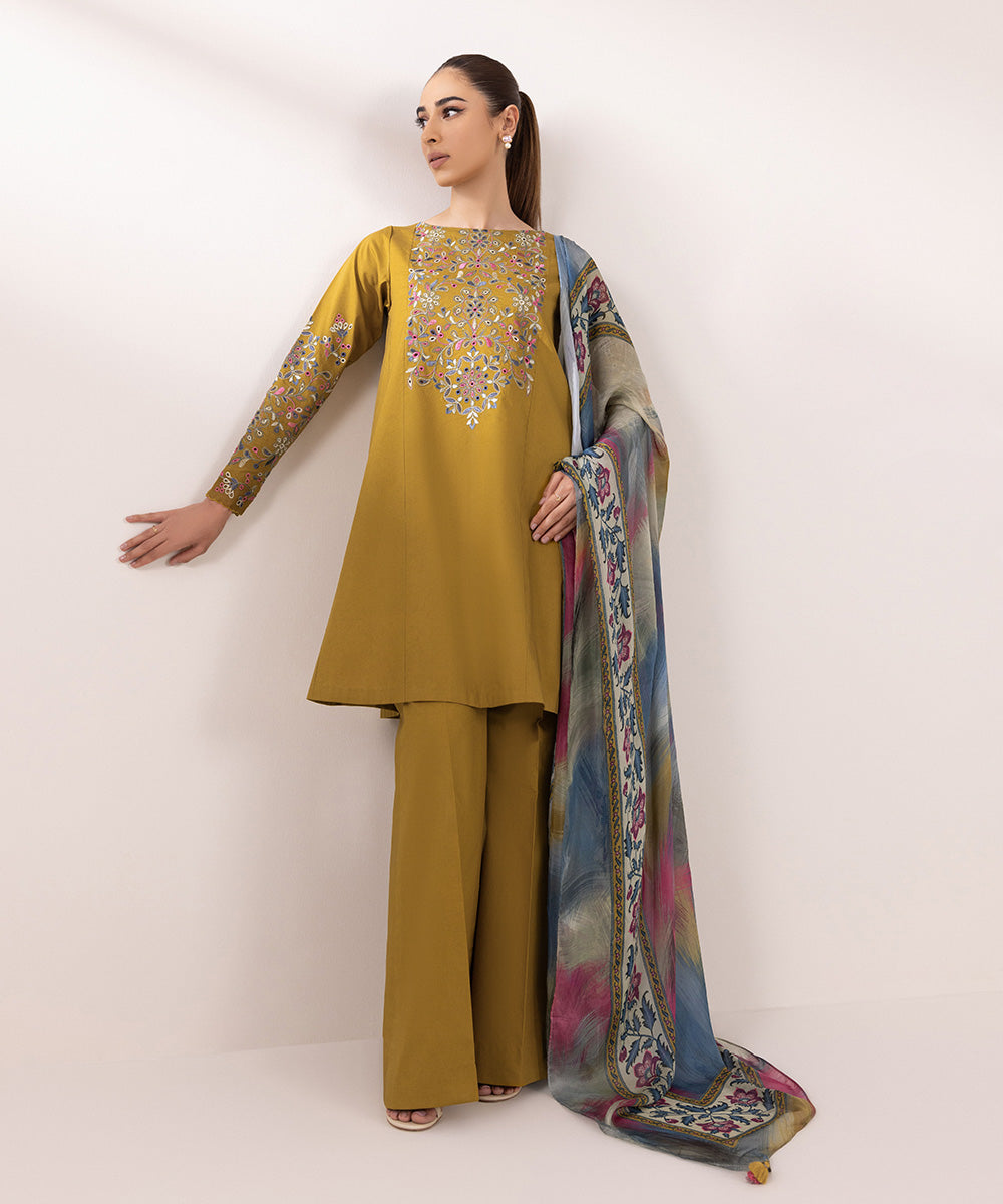 Sapphire | Intermix 2024 | Cambric Suit S-12 - Pakistani Designer Dress - by Sapphire | Type: Casuals - 100% Original at Saira Sultan