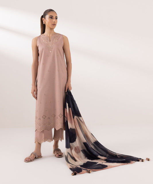 Sapphire | Intermix 2024 | Cambric Suit S-13 - Pakistani Designer Dress - by Sapphire | Type: Casuals - 100% Original at Saira Sultan