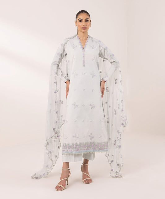 Sapphire | Intermix 2024 | Cambric Suit S-14 - Pakistani Designer Dress - by Sapphire | Type: Casuals - 100% Original at Saira Sultan