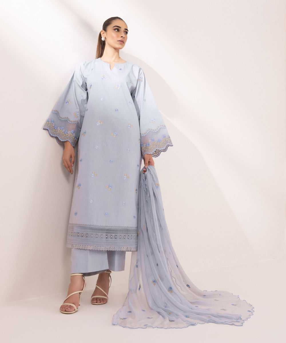 Sapphire | Intermix 2024 | Cambric Suit S-15 - Pakistani Designer Dress - by Sapphire | Type: Casuals - 100% Original at Saira Sultan