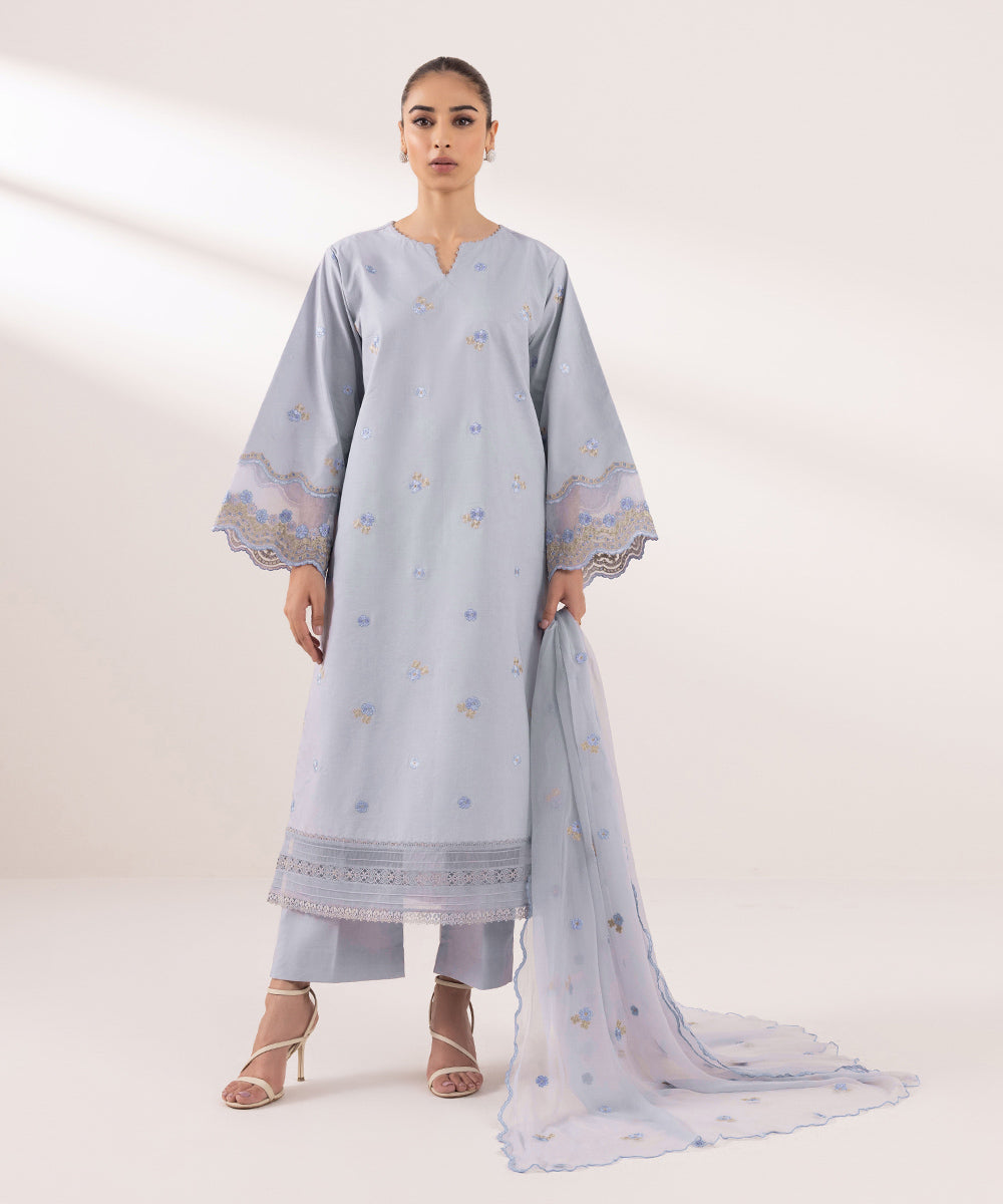 Sapphire | Intermix 2024 | Cambric Suit S-15 - Pakistani Designer Dress - by Sapphire | Type: Casuals - 100% Original at Saira Sultan