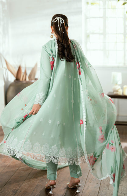 Al Zohaib | Laserkari Premium Edition 25 | LKP-25-01 S Mint Green Schiffli