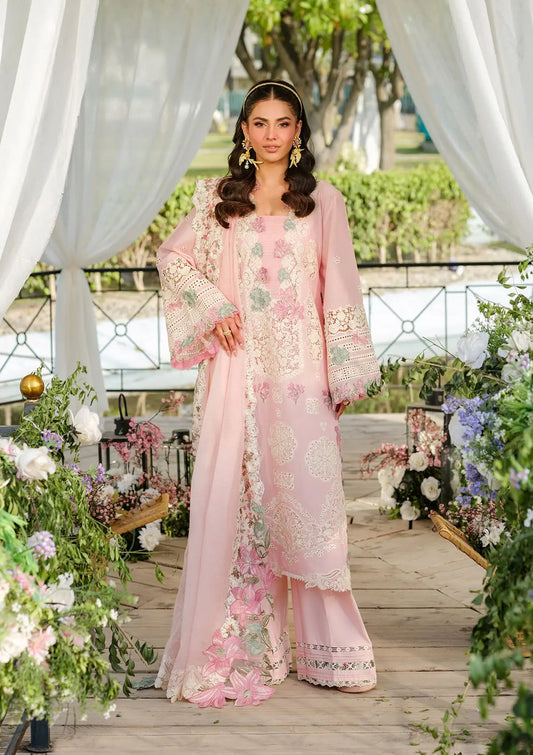 Elaf Premium | Luxury Lawn 25 | ELH-1B SOPHIA XS Pink Lawn