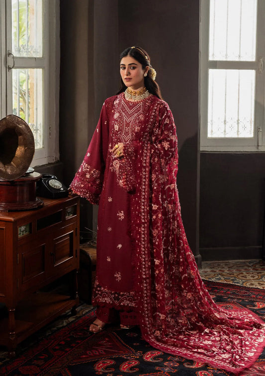 Kahf Premium | Kahf Karandi 25 | KKH-03 ROSELITH - Pakistani Designer Dress - by Kahf Premium - Type : Ladies Clothes - 100% Original at Saira Sultan