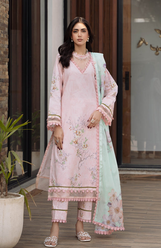 Alzohaib | Premium Prints 25 | AZP-25-10 XS Light Pink Digital Printed