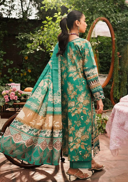 Elaf Premium | Printed Collection 24 | EEP-04B - Chic Teal - Pakistani Designer Dress - by Elaf Premium | Type: Casuals - 100% Original at Saira Sultan