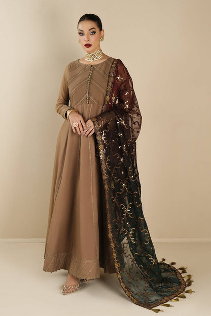 Alizeh | Formals Collection | Rose Beige Dress 3 piece - RTW1017 - Pakistani Designer Dress - by Alizeh | Type: Formal - 100% Original at Saira Sultan