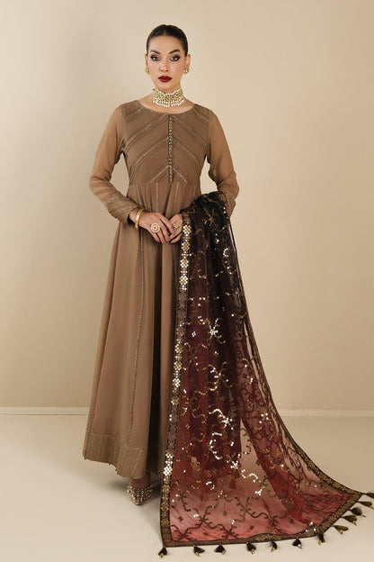 Alizeh | Formals Collection | Rose Beige Dress 3 piece - RTW1017 - Pakistani Designer Dress - by Alizeh | Type: Formal - 100% Original at Saira Sultan