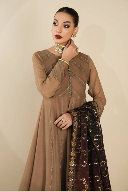 Alizeh | Formals Collection | Rose Beige Dress 3 piece - RTW1017 - Pakistani Designer Dress - by Alizeh | Type: Formal - 100% Original at Saira Sultan