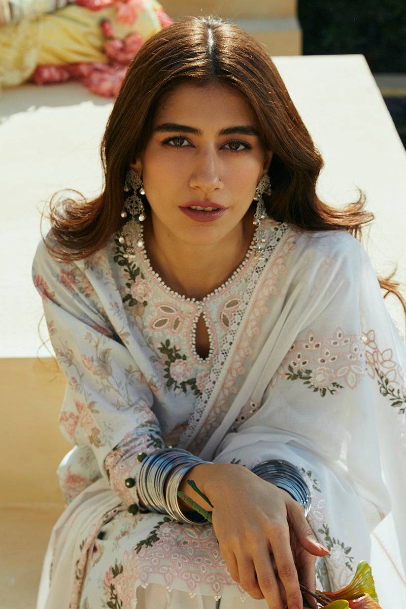 Cross Stitch | Premium Lawn 24 | FLORAL MARINE - Pakistani Designer Dress - by Cross Stitch | Type: Formal - 100% Original at Saira Sultan
