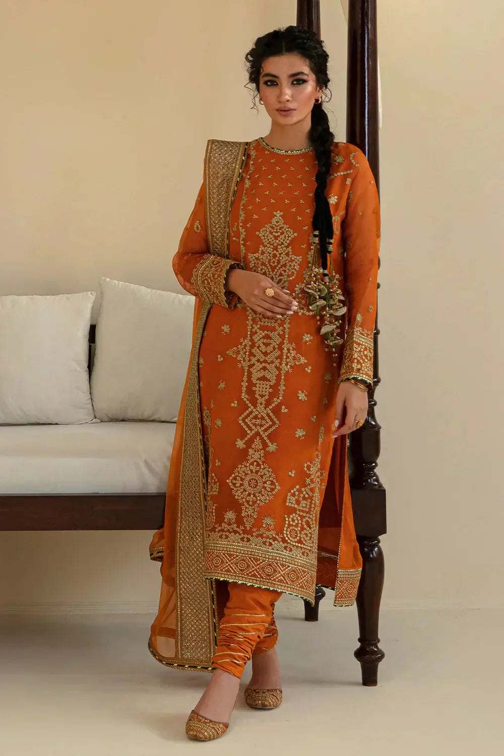 Baroque | Formals Collection | UF-392 - Pakistani Designer Dress - by Baroque | Type: Formal - 100% Original at Saira Sultan