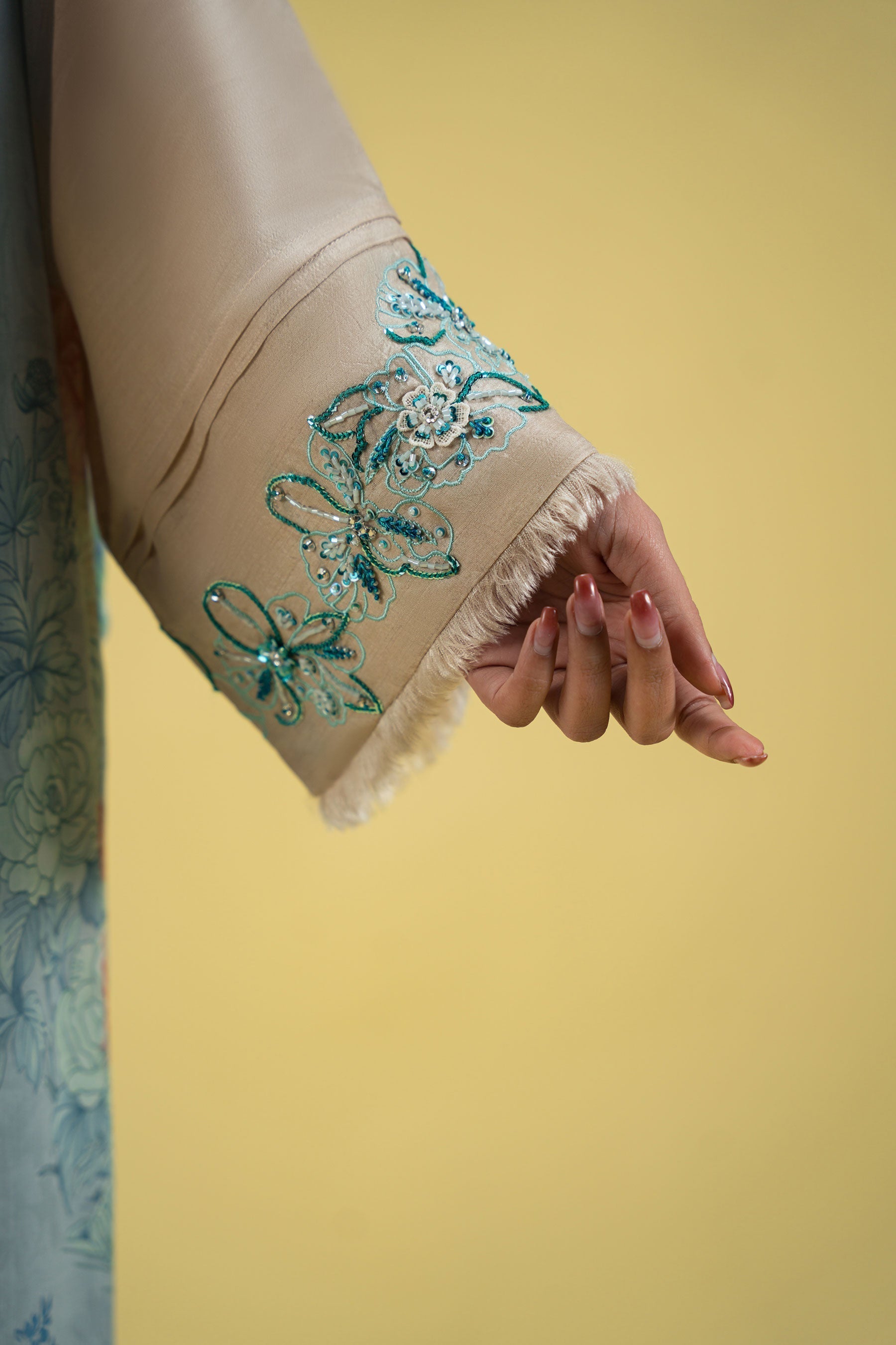 Ammara Khan | Sia 25 | D-12 L Beige Blended Silk