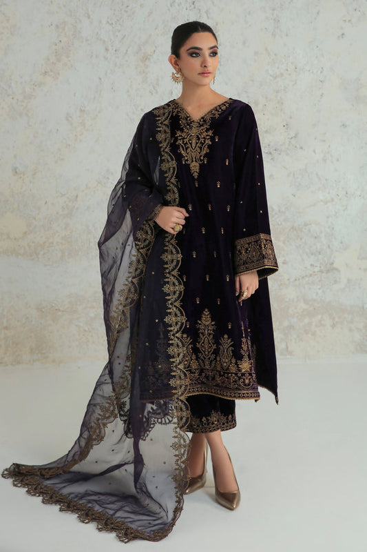 Baroque | Velvet 25 | UF-239 by Baroque - Designer Dress  - Type : Ladies Clothes - Available at Saira Sultan - 100% Original 