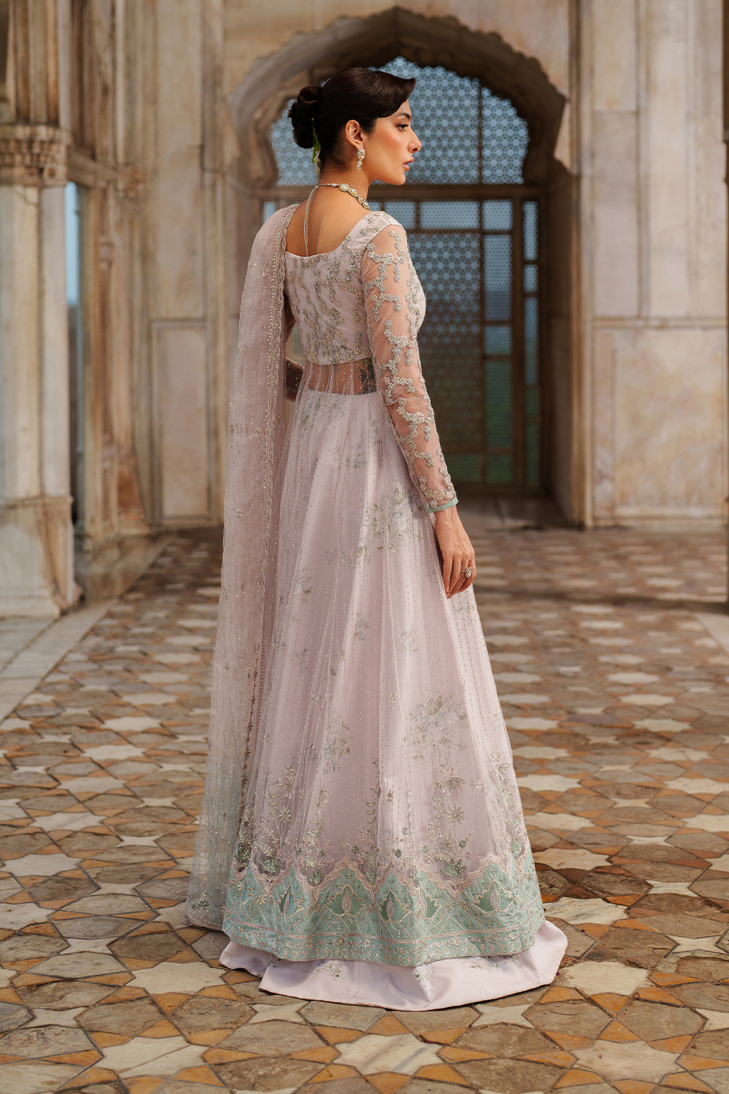 Iznik | Festive Formal | UE-552 Embroidered Net - Pakistani Designer Dress - by Iznik - Type : Ladies Clothes - 100% Original at Saira Sultan