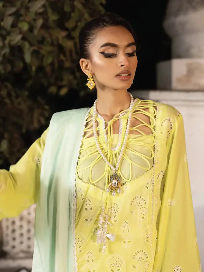 Faiza Faisal | Maya Luxury Lawn | Derya - Pakistani Designer Dress - by Faiza Faisal | Type: Luxury - 100% Original at Saira Sultan
