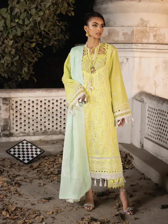 Faiza Faisal | Maya Luxury Lawn | Derya - Pakistani Designer Dress - by Faiza Faisal | Type: Luxury - 100% Original at Saira Sultan