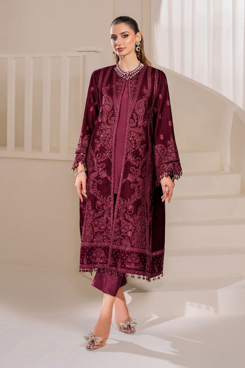 Baroque | Velvet 25 | UF-758 by Baroque - Designer Dress  - Type : Ladies Clothes - Available at Saira Sultan - 100% Original 