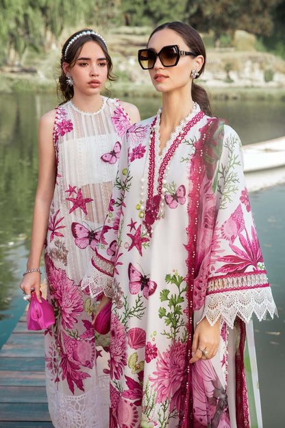 Maria B | M Prints 25 | MPT-2510-A Custom Size White Lawn