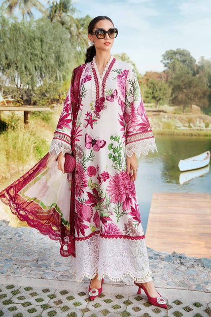 Maria B | M Prints 25 | MPT-2510-A XS White Lawn