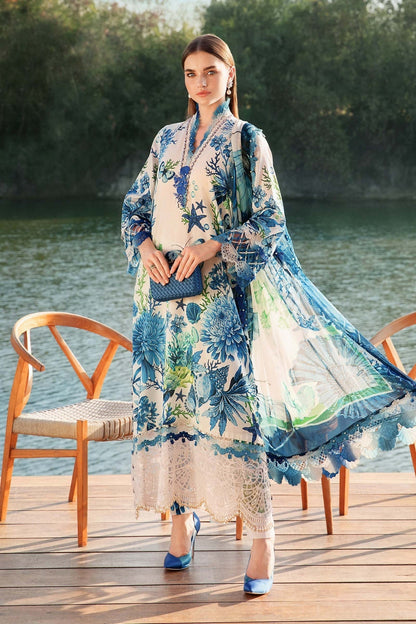 Maria B | M Prints 25 | MPT-2510-B S White Lawn