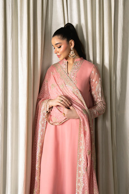 Neeshay | Ready to Wear Chiffon | RTW-CHFN-02 Pink - Pakistani Designer Dress - by Neeshay - Type : Ladies Clothes - 100% Original at Saira Sultan