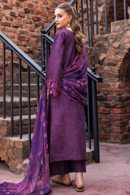 Farasha | Printed Essentials | Winkmist S Plum Lawn