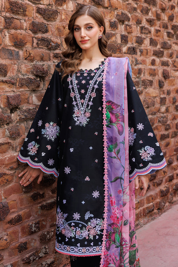Farasha | Printed Essentials | Sable L Black Lawn