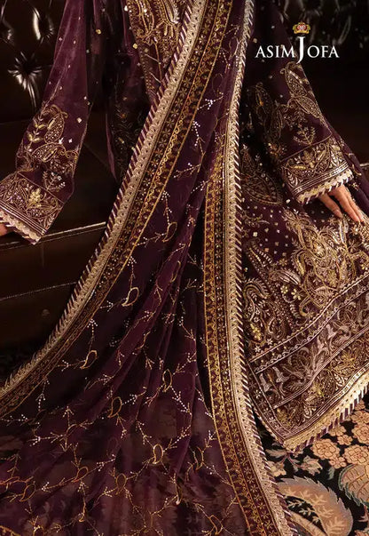 Asim Jofa | Makhmal Wedding Velvet 23 | AJMM-06 - Pakistani Designer Dress - by Asim Jofa | Type: Formal - 100% Original at Saira Sultan