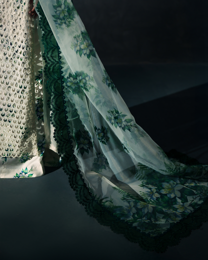 Vasal | Zyra Luxe Pret 26 | Emerald Whisper - Pakistani Designer Dress - by Vasal - Type : Ladies Clothes - 100% Original at Saira Sultan