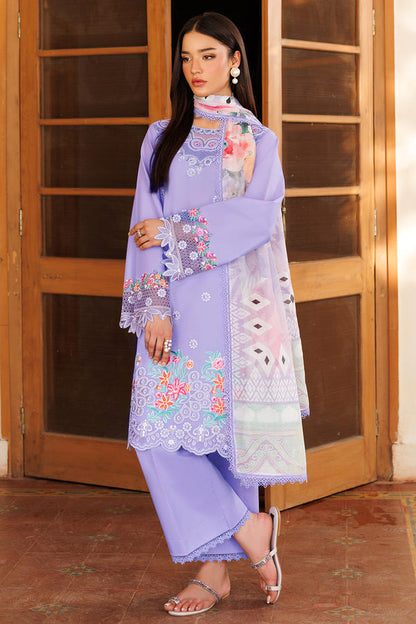 Farasha | Summer Weaves Embroidered Lawn | Lavender Dew XS Lavender Lawn