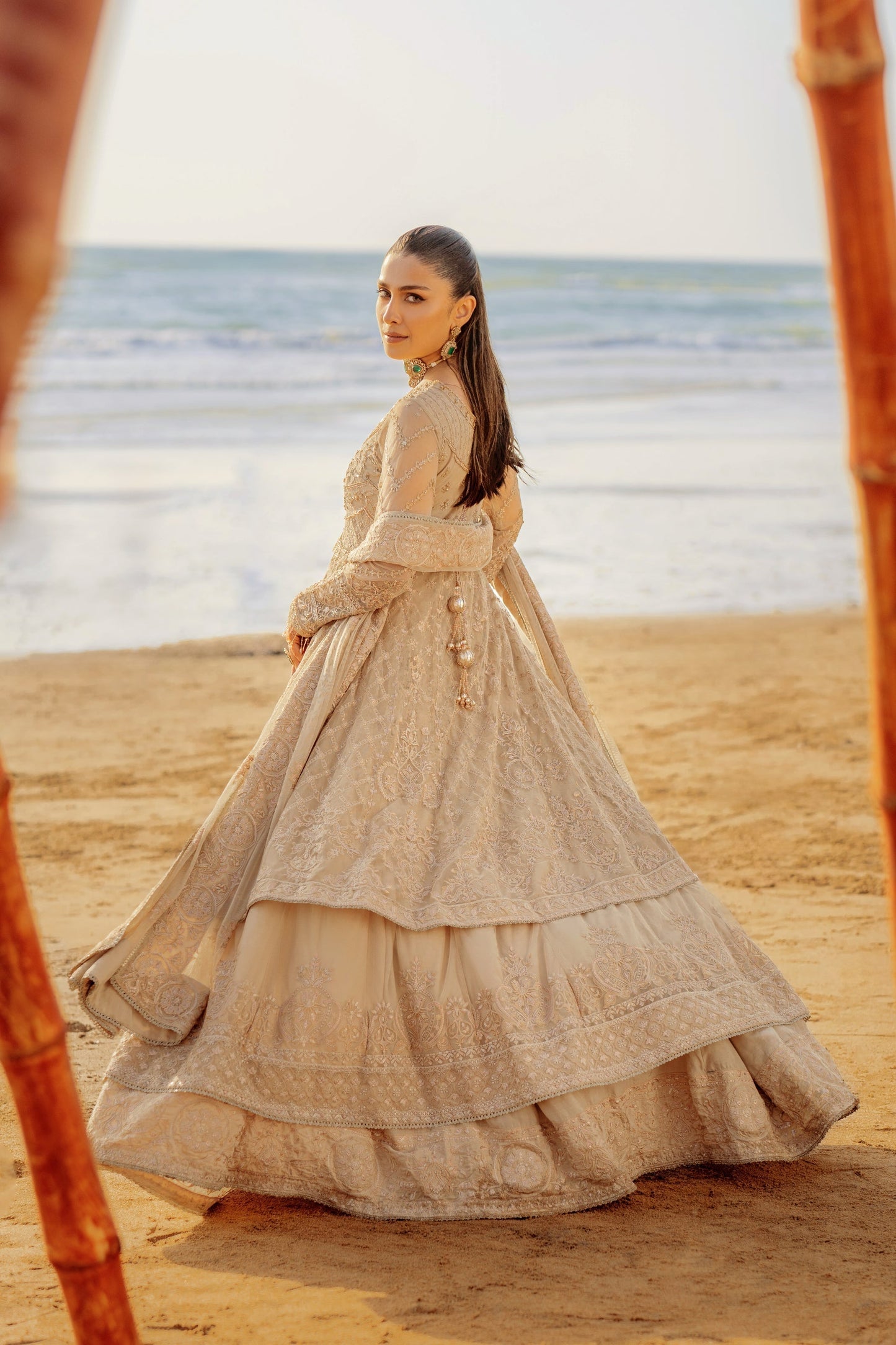 Naqshi | Sahil Kinaray | ALARA S Beige Net