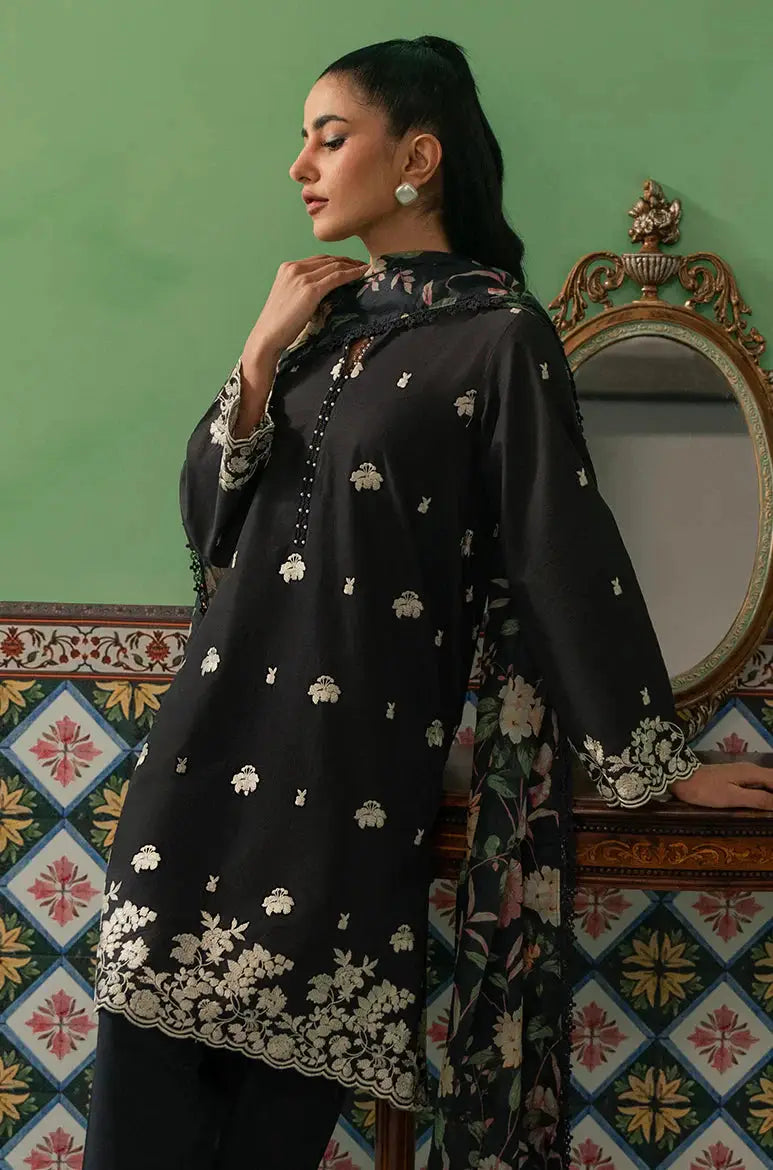 Cross Stitch | Mahiri Embroidered Collection | RAVEN FLORA - Pakistani Designer Dress - by Cross Stitch | Type: Luxury - 100% Original at Saira Sultan