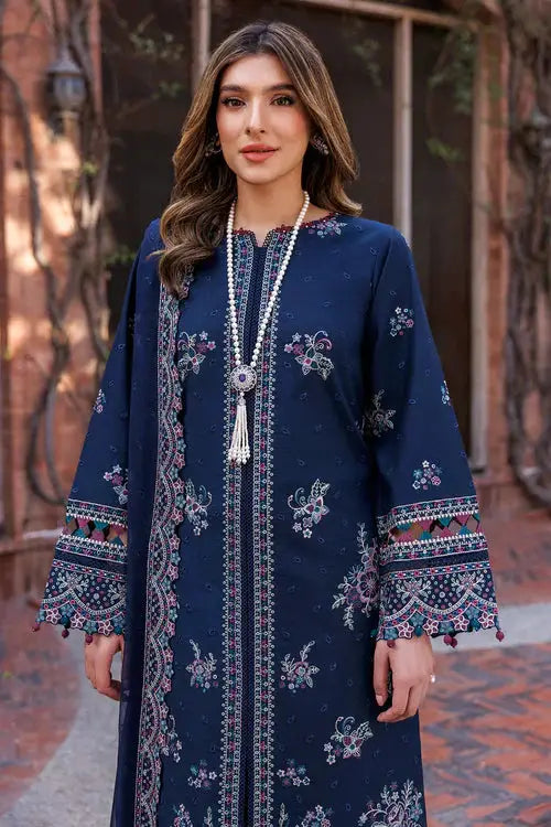 Farasha | Kaavish Lawn 24 | DEEP SAPPHIRE - Pakistani Designer Dress - by Farasha | Type: Luxury - 100% Original at Saira Sultan