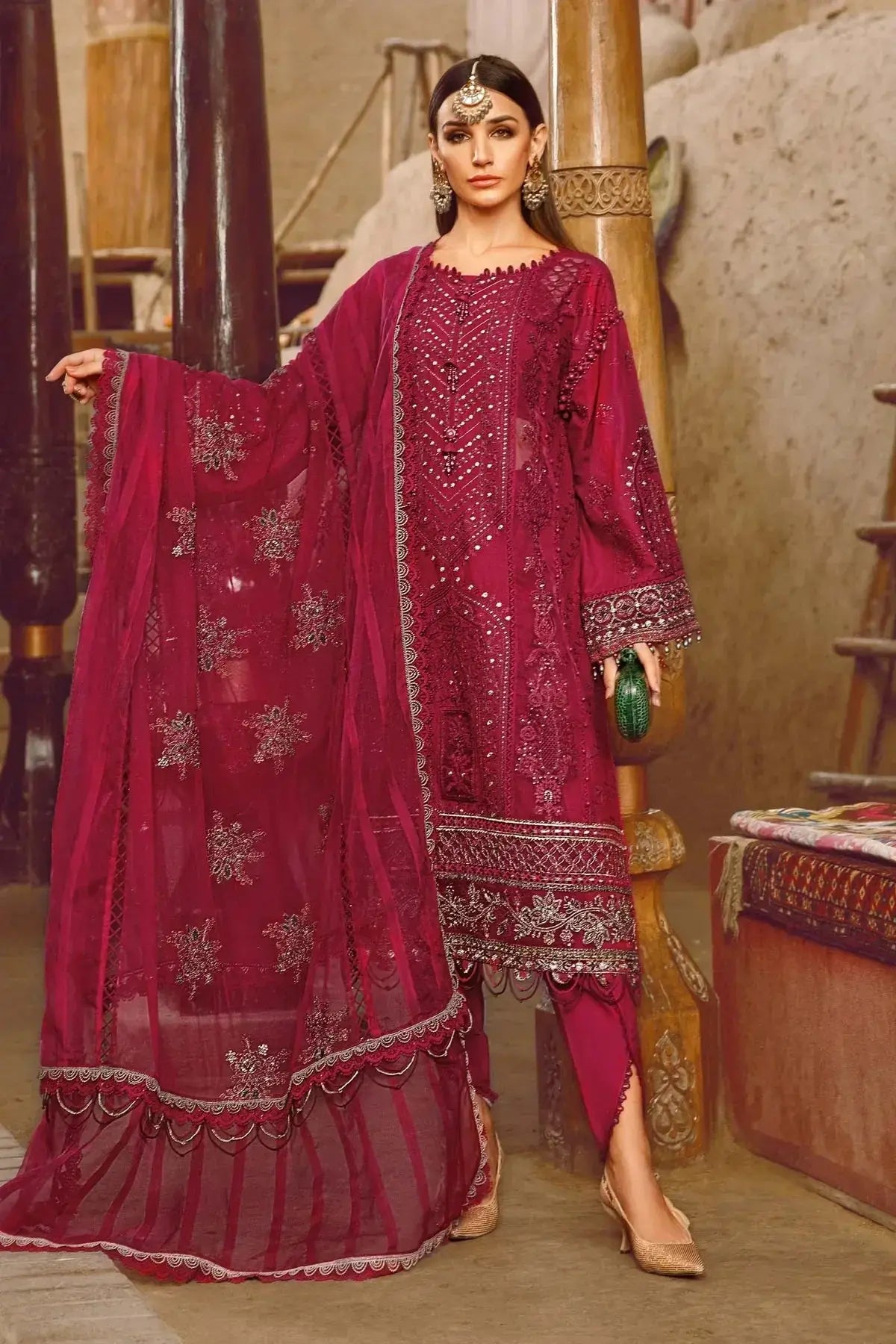 Maria B | Luxury Lawn | D-2311-B - Pakistani Designer Dress - by Maria B | Type: Luxury - 100% Original at Saira Sultan