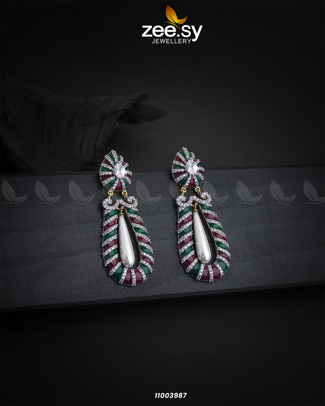 Earrings-0571 White