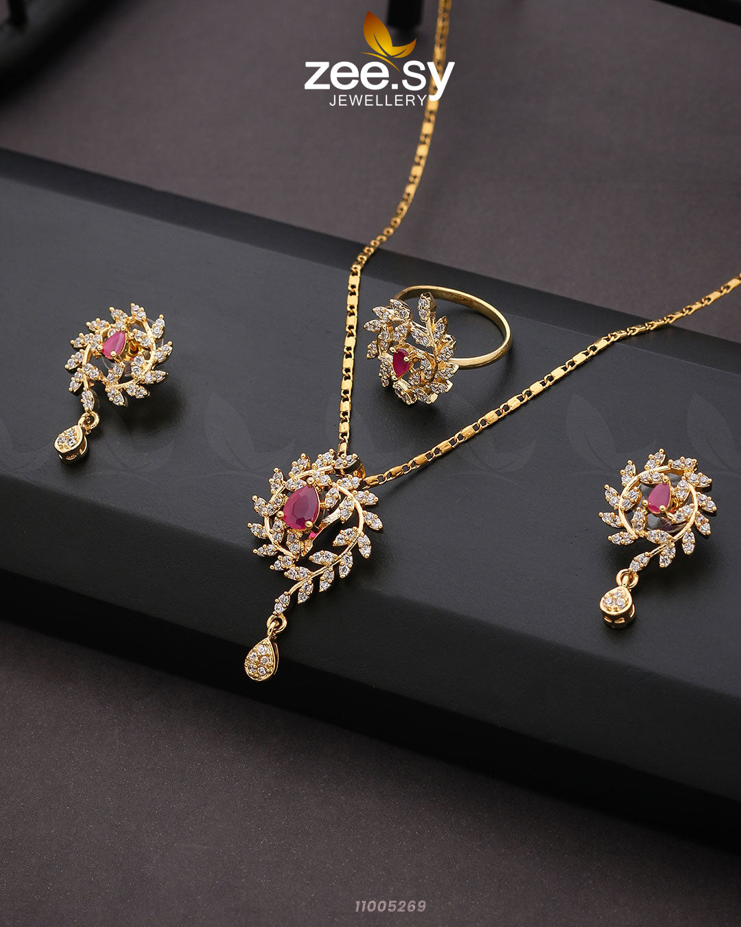 Pendant-0100 Golden Red