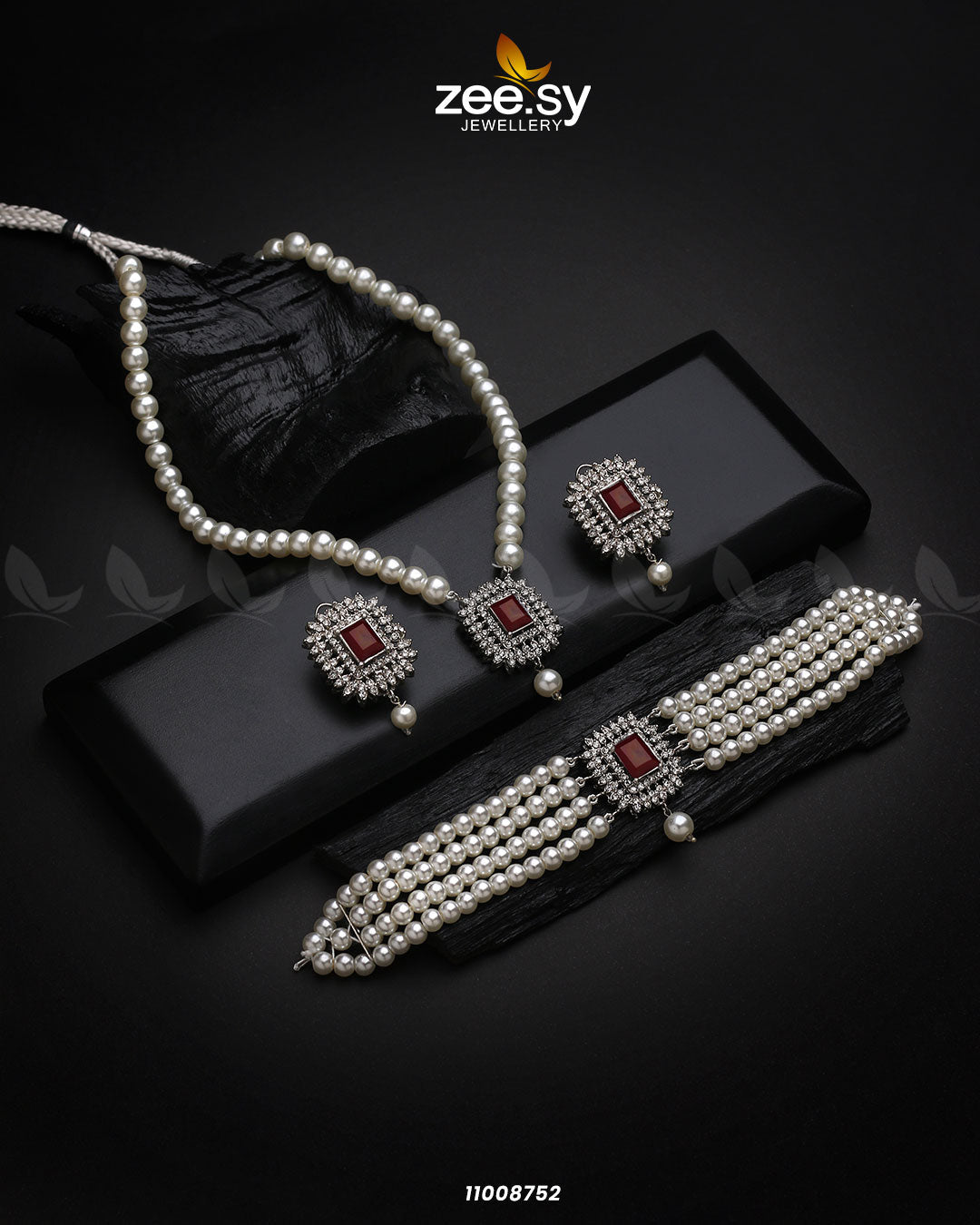 Necklace-1005 Red