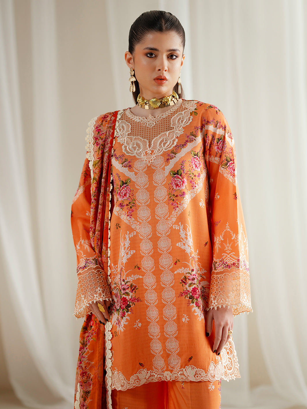 Bin Ilyas | Eres Bonita Viscose 25 | 1101-A - Pakistani Designer Dress - by Bin Ilyas - Type : Ladies Clothes - 100% Original at Saira Sultan