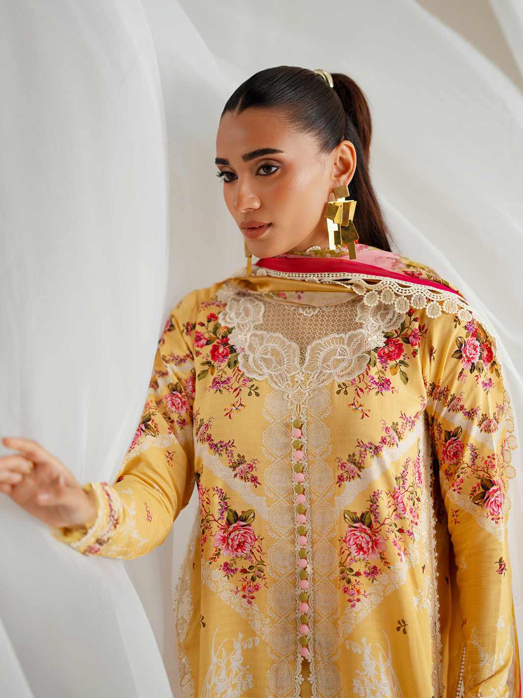 Bin Ilyas | Eres Bonita Viscose 25 | 1101-B - Pakistani Designer Dress - by Bin Ilyas - Type : Ladies Clothes - 100% Original at Saira Sultan
