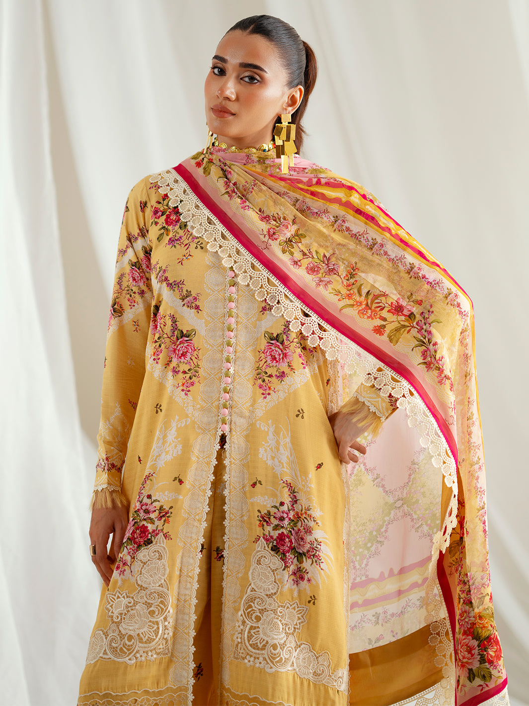 Bin Ilyas | Eres Bonita Viscose 25 | 1101-B - Pakistani Designer Dress - by Bin Ilyas - Type : Ladies Clothes - 100% Original at Saira Sultan