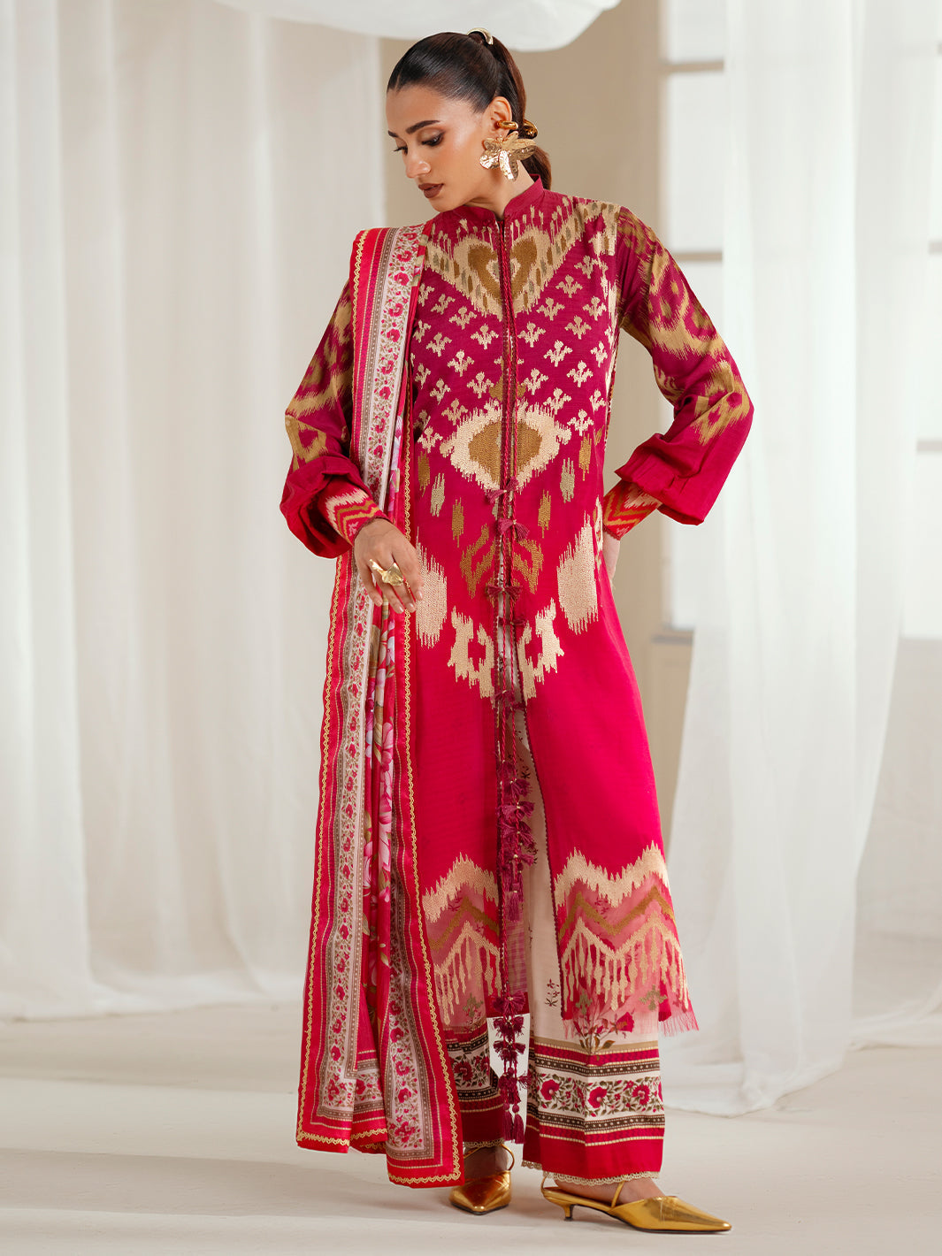 Bin Ilyas | Eres Bonita Viscose 25 | 1102-A - Pakistani Designer Dress - by Bin Ilyas - Type : Ladies Clothes - 100% Original at Saira Sultan