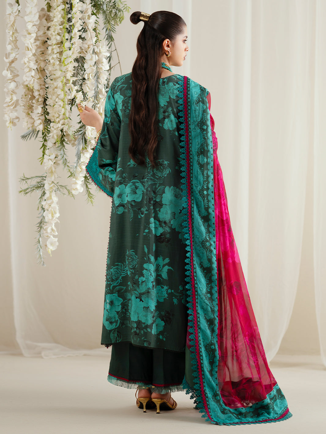 Bin Ilyas | Eres Bonita Viscose 25 | 1106-B - Pakistani Designer Dress - by Bin Ilyas - Type : Ladies Clothes - 100% Original at Saira Sultan