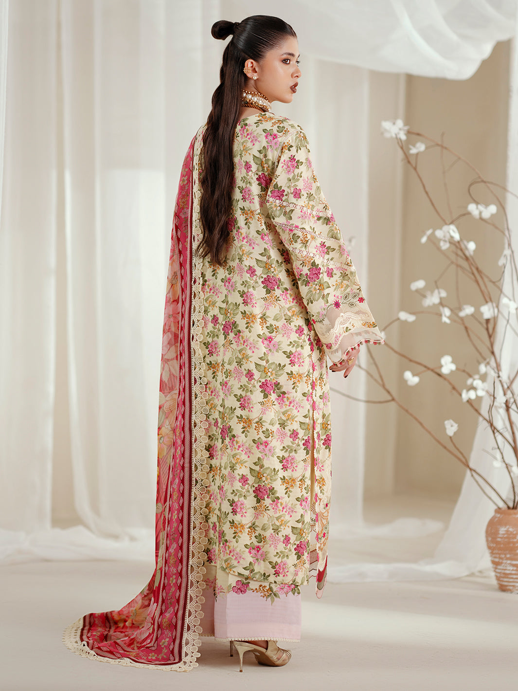 Bin Ilyas | Eres Bonita Viscose 25 | 1107-A - Pakistani Designer Dress - by Bin Ilyas - Type : Ladies Clothes - 100% Original at Saira Sultan