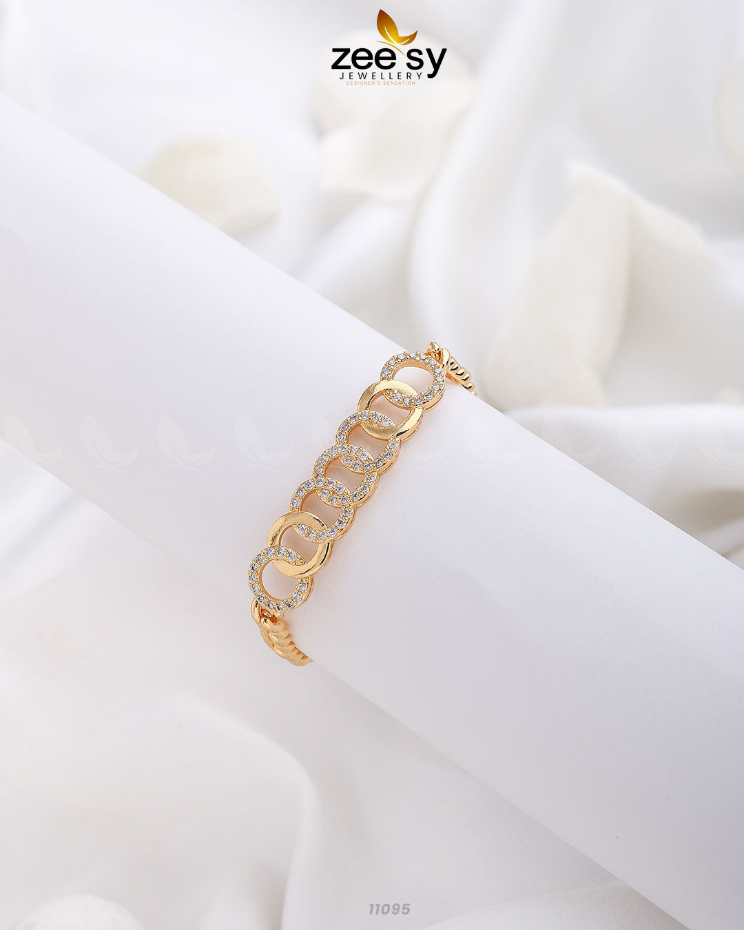 Honey Comb Bracelet Golden