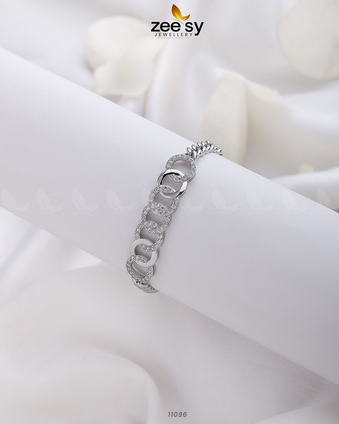 Honey Comb Bracelet Silver