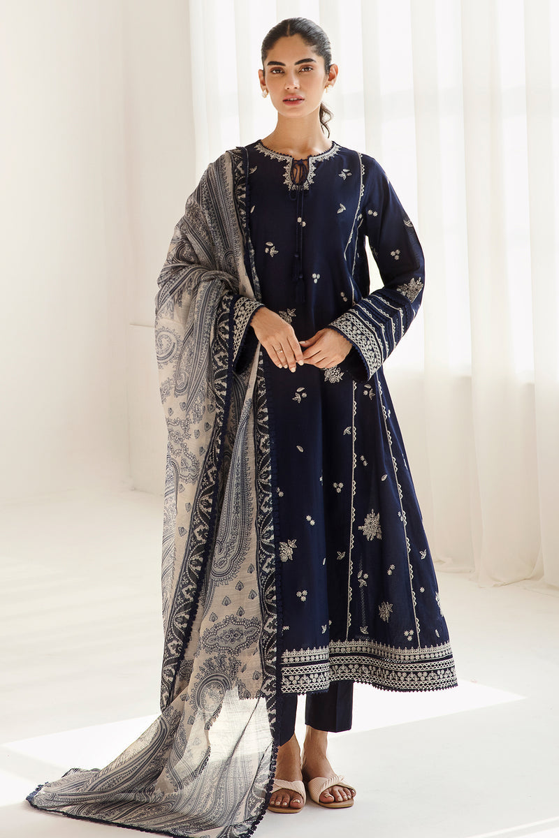 Jazmin | Summer Lawn 25 | USE-9031 XS Navy Blue Lawn